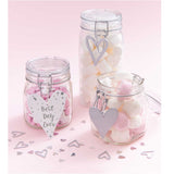 Ohhh! Lovely! Wooden hanger heart with saying white-silver