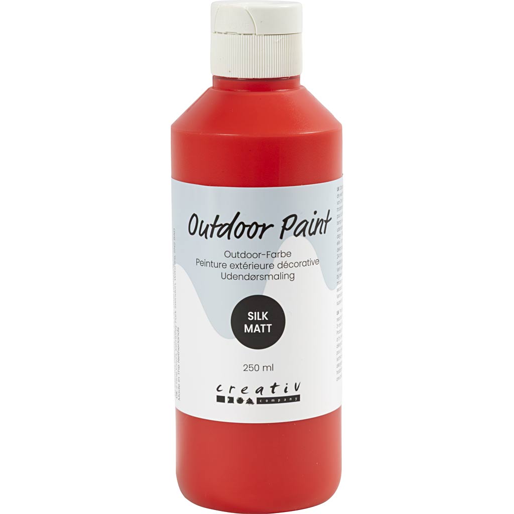 Outdoor Paint Silky Matte Opaque Red 250ml