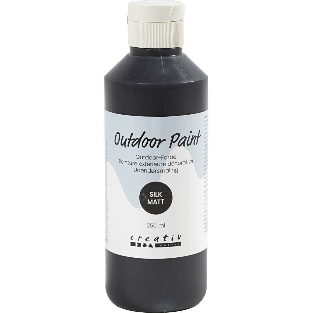 Outdoor Paint Silky Matte Opaque Black 250ml