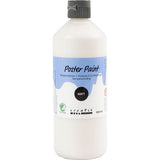 Poster Paint Matt Semi Opaque White 500ml