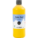 Poster Paint Matt Semi Opaque Primary Yellow 500ml