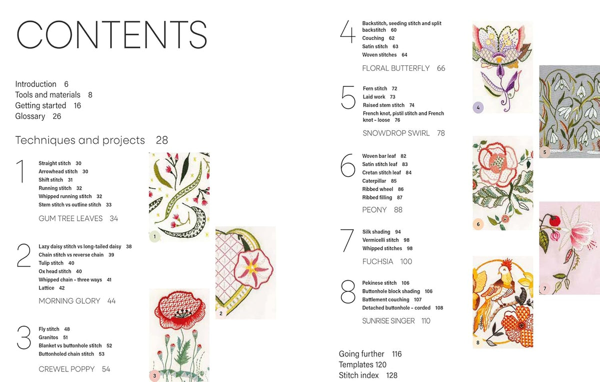 Modern Crewel Embroidery for Beginners Book