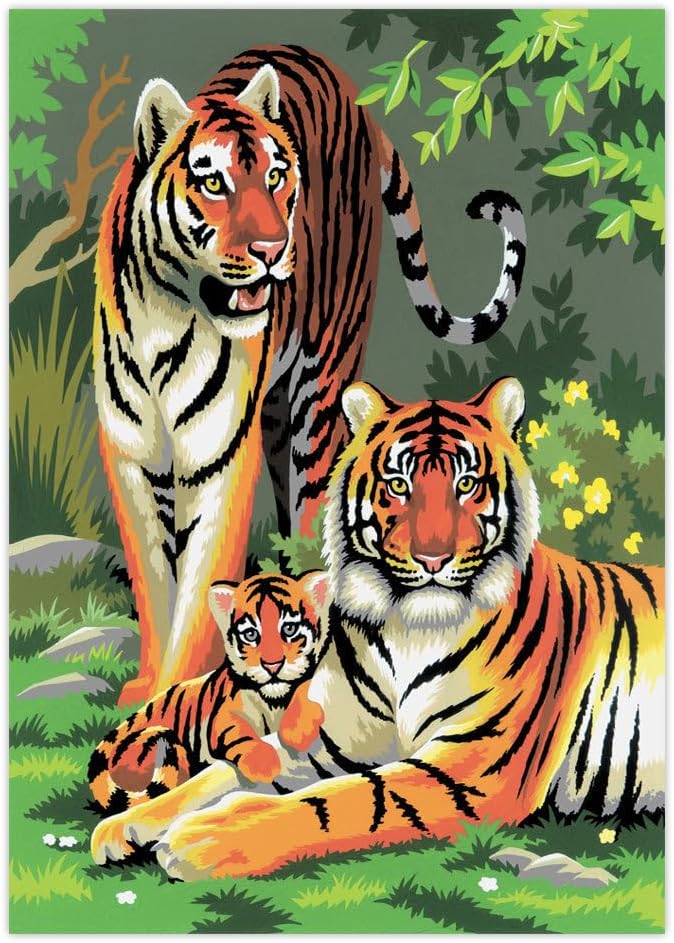 Paint By Numbers Junior Small - Tigers
