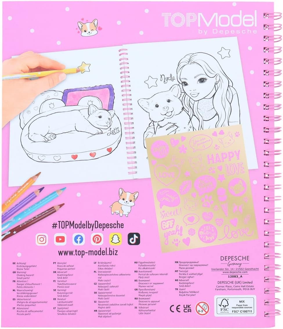 TOPModel - Coloring Book Corgi