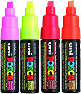 Posca Pc-8K Wallet Of 4 Fluorescent Paint Marker