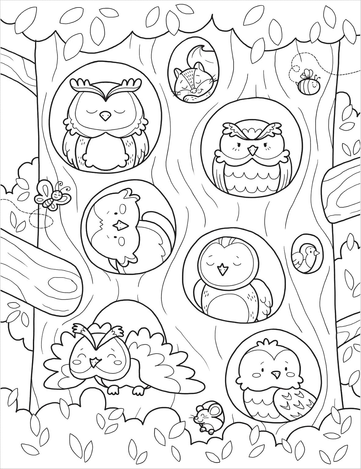 Forest Cuties Cosy Colouring Book