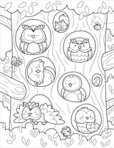 Forest Cuties Cosy Colouring Book