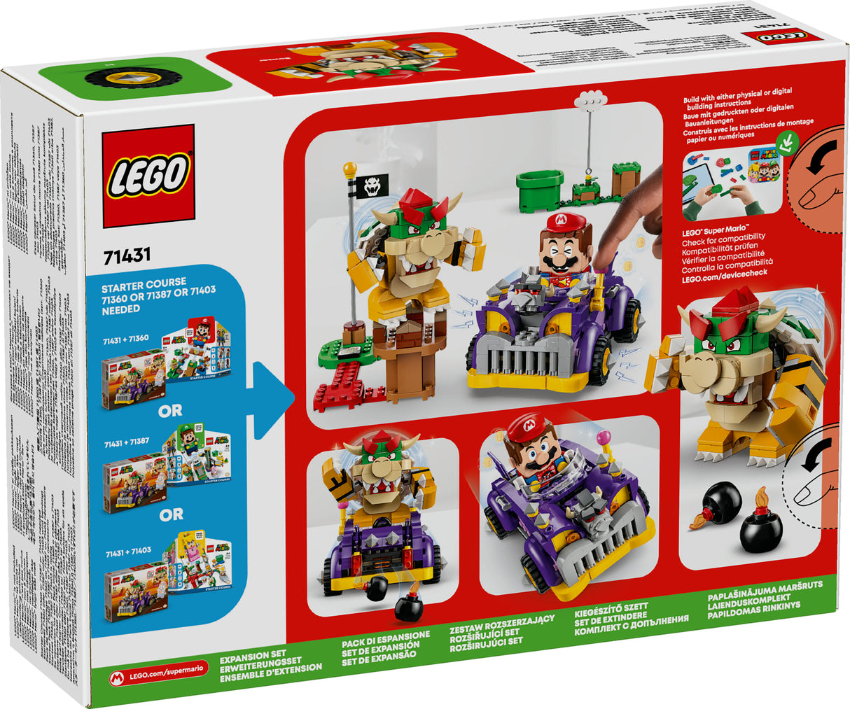 Lego Super Mario Bowsers Muscle Car Expansion Set