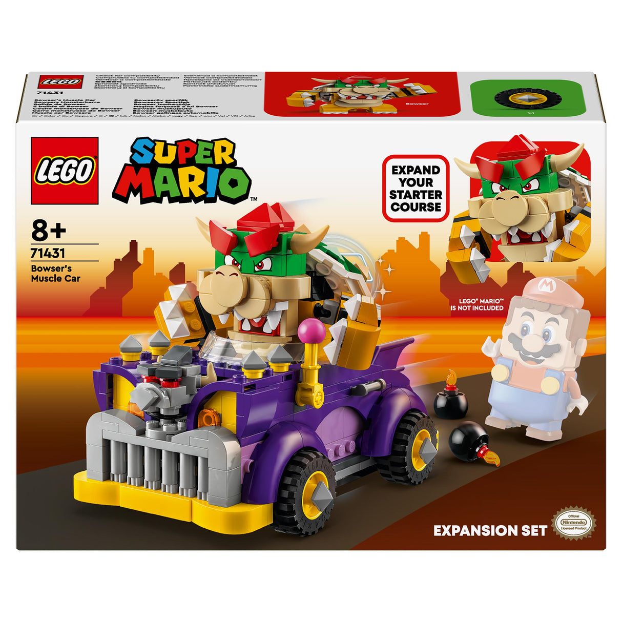 Lego Super Mario Bowsers Muscle Car Expansion Set