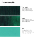 SYSTEM3 500ml Acrylic Paint - Phthalo Green