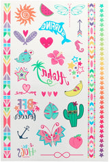 Top Model Temporary Tattoos Metallic