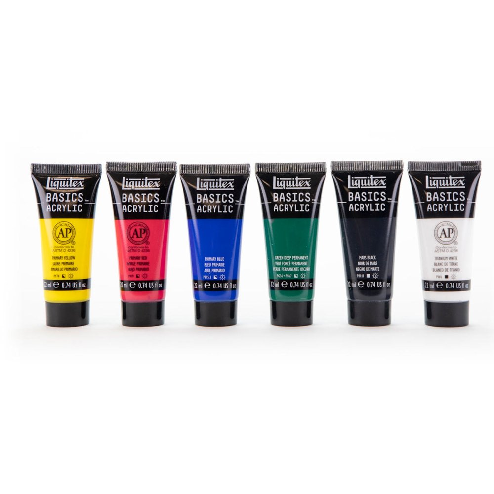 Liquitex Basics Acrylic Paint Set (6x22ml)