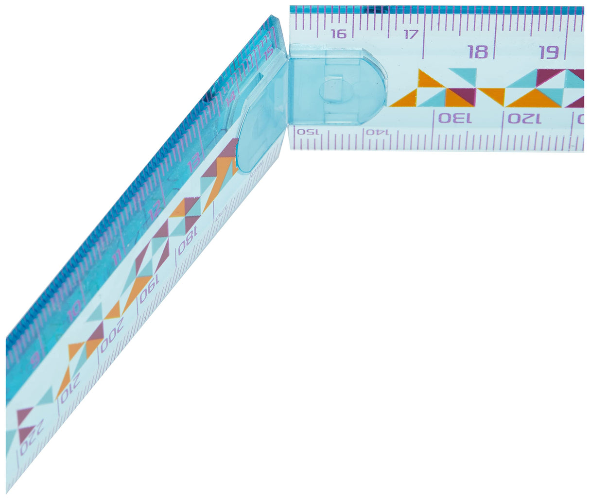 Oxford Geo Folding Ruler - Orange