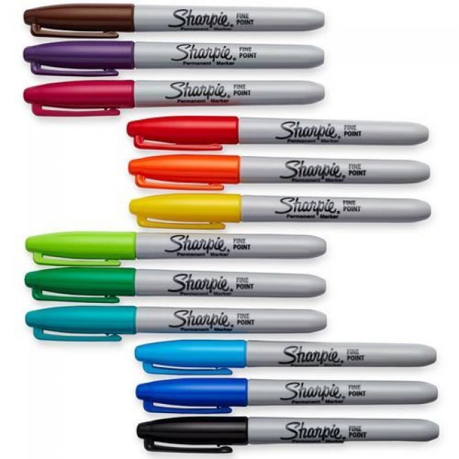 Sharpie Fine Permanent Markers (12 Pack)