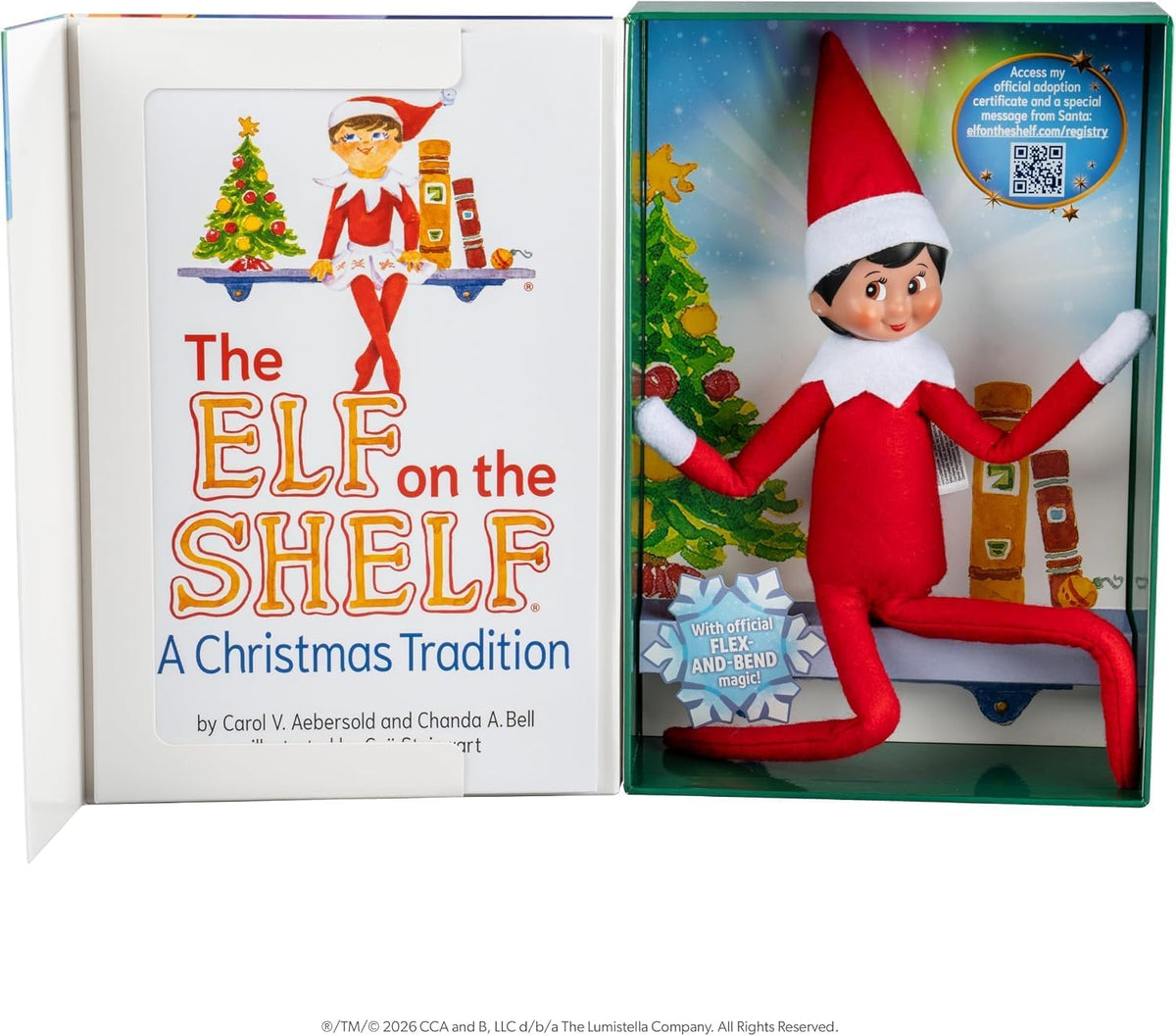 The Elf on the Shelf - Poseable Scout Elf Girl Brown Eyes