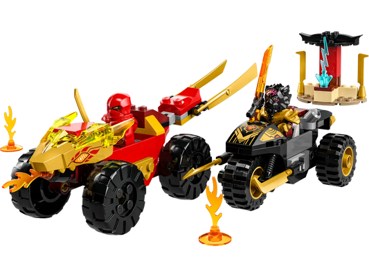 Lego Kai And Rass Car And Bike Battle