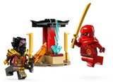 Lego Kai and Rass Car and Bike Battle