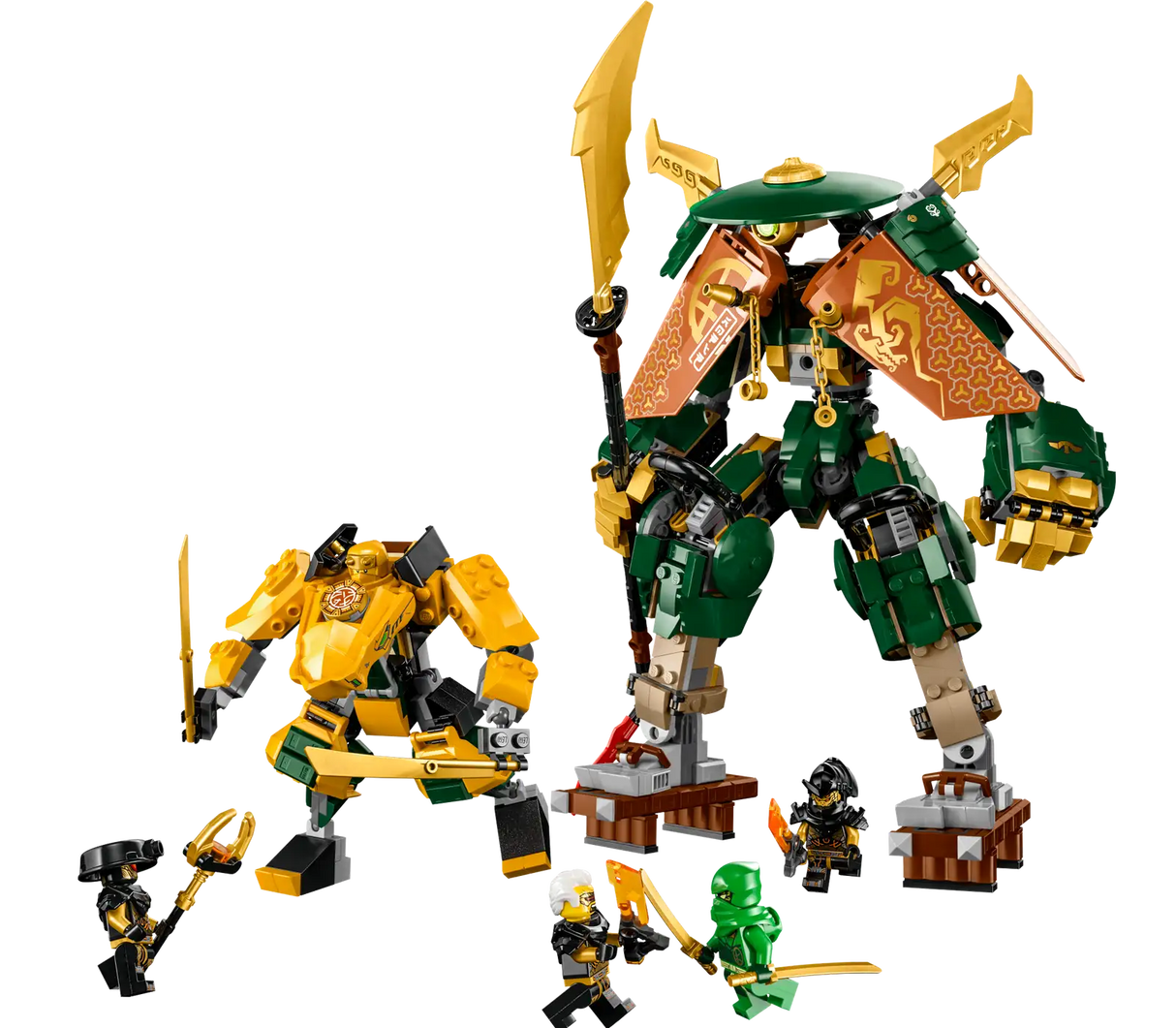 Lego Lloyd and Arins Ninja Team Mechs