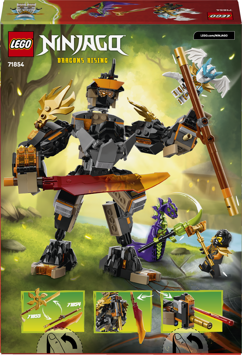 LEGO NINJGO - Coles Mission Mech & Dragon Zane
