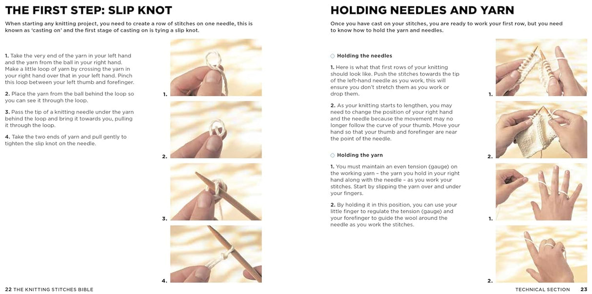 The Knitting Stitches Bible Book