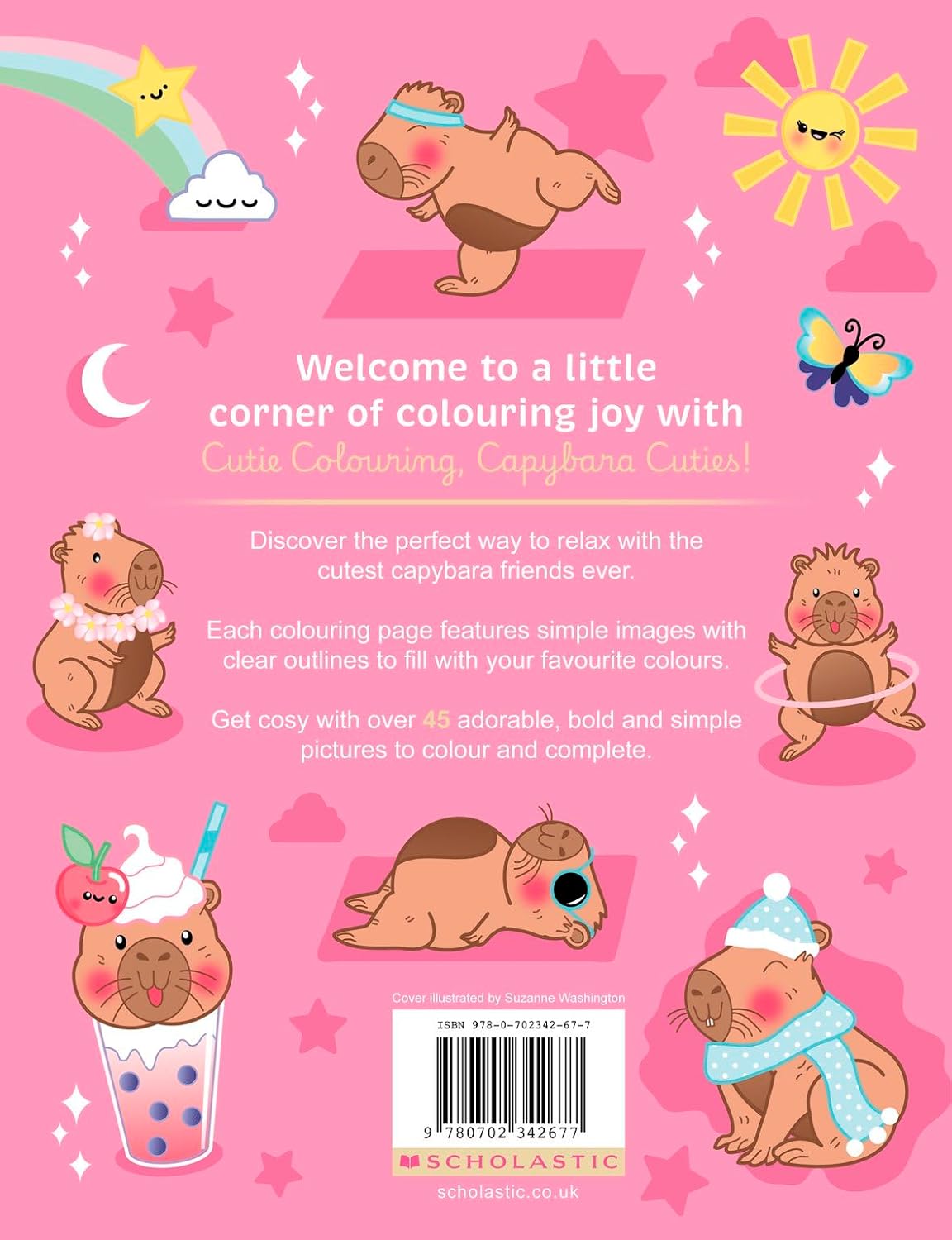 Capybara Cuties Cosy Colouring Book