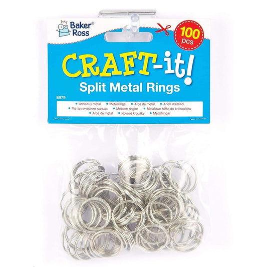 Split Metal Rings (Pack of 100)