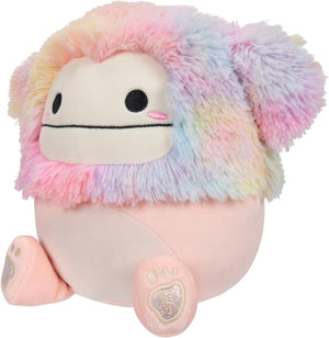 Squishmallows Original de 14 pulgadas Woxie Magenta Bigfoot con melena tie-dye - Peluche grande oficial de Jazwares