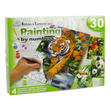 Paint By Numbers Junior Small - Jungle Box Set of 4