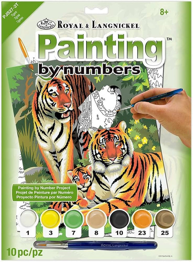 Paint By Numbers Junior Small - Tigers
