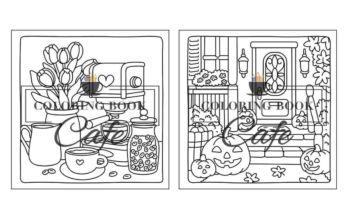 Cozy Corners Colouring Book