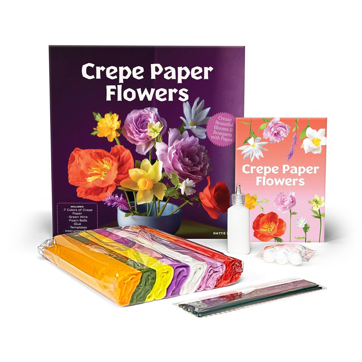 Crepe Paper Flowers Book & Kit