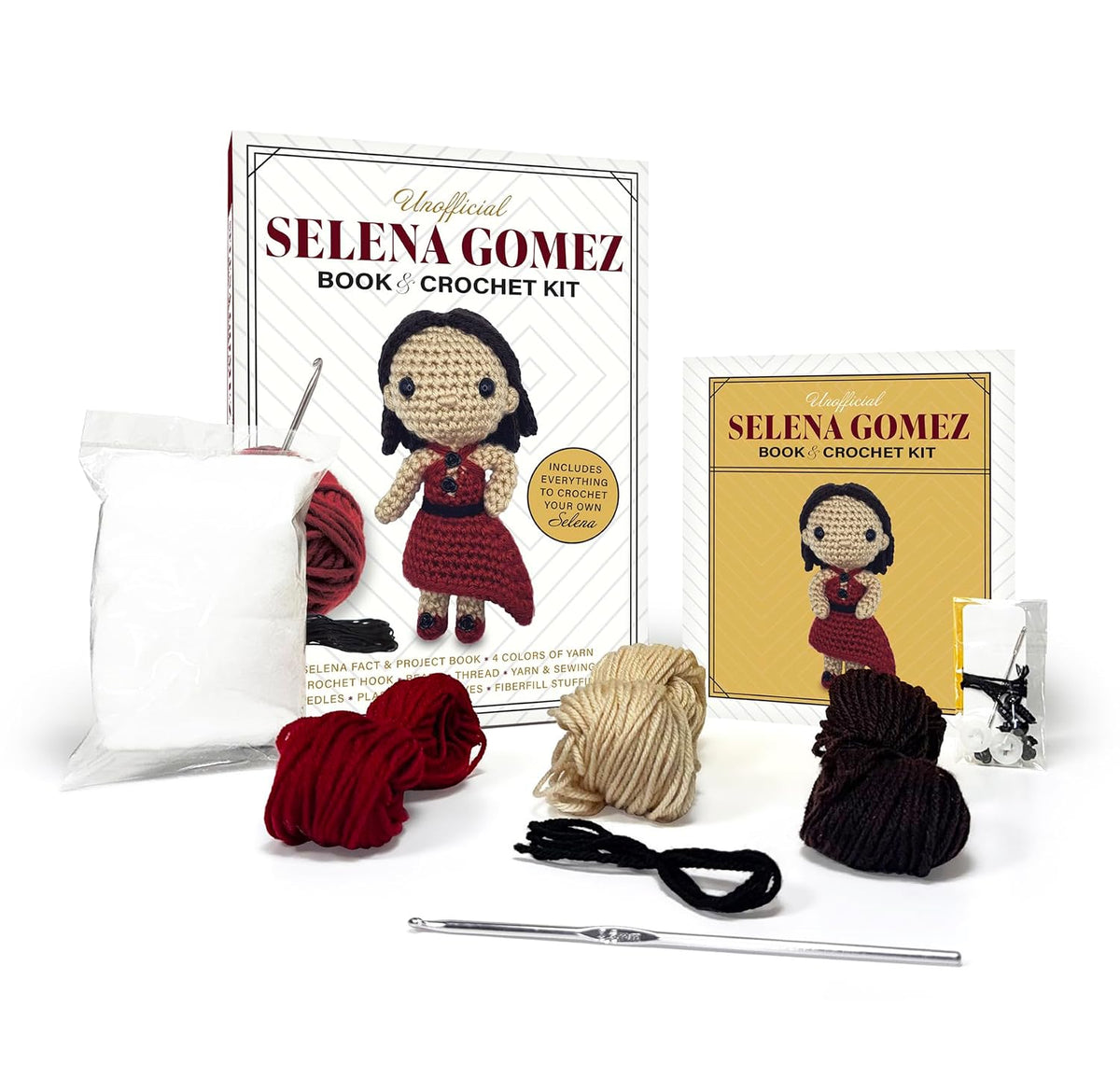 Unofficial Selena Gomez Book & Crochet Kit