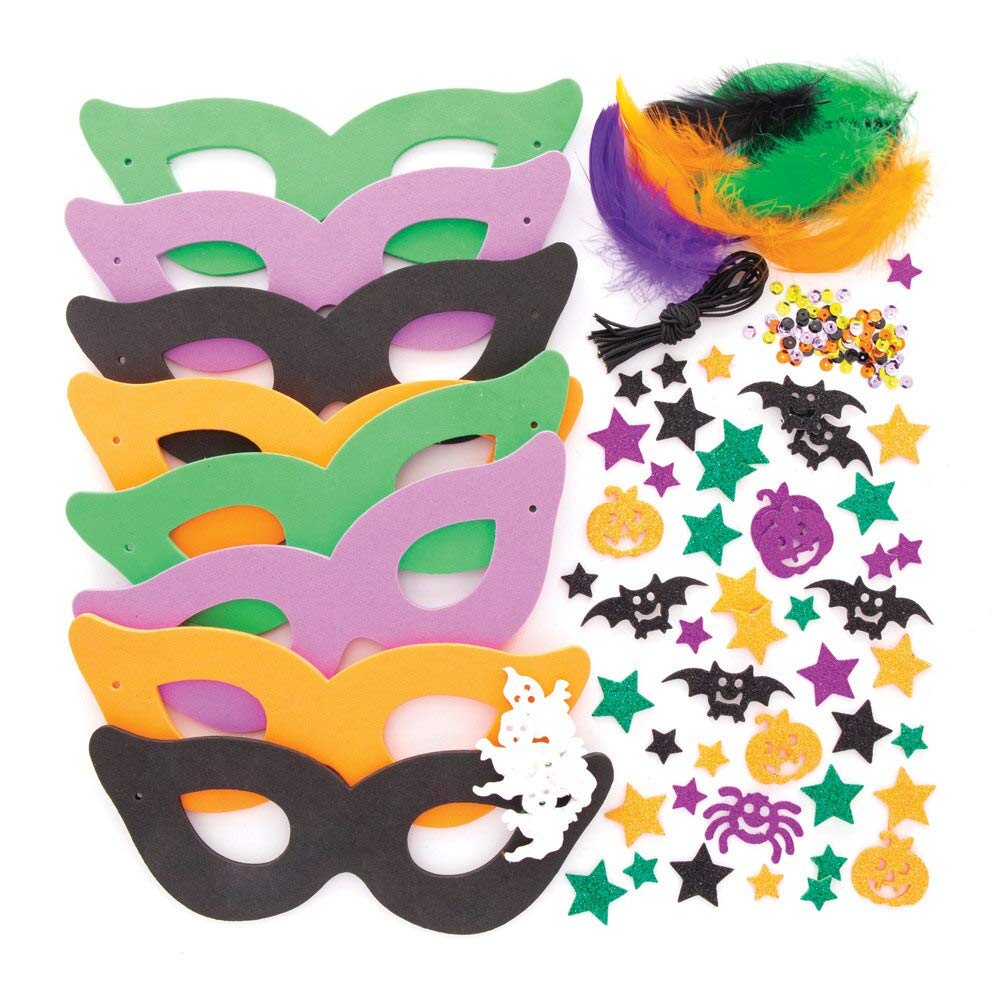 Halloween Mix & Match Mask Kits (Pack of 8)