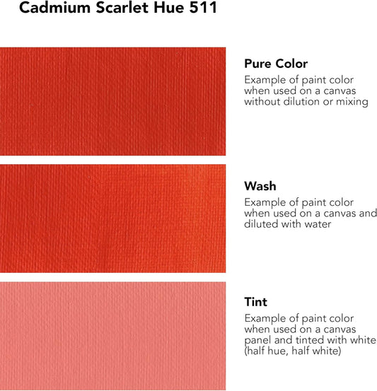 Daler Rowney System3 Cadmium Scarlet Hue 500ml Acrylic Paint Tube 
