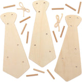Tie Wooden Key Holders (Pack of 3)