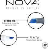 Nova Designer Dual Tip Alcohol Markers - Social Blends (24 Pack)