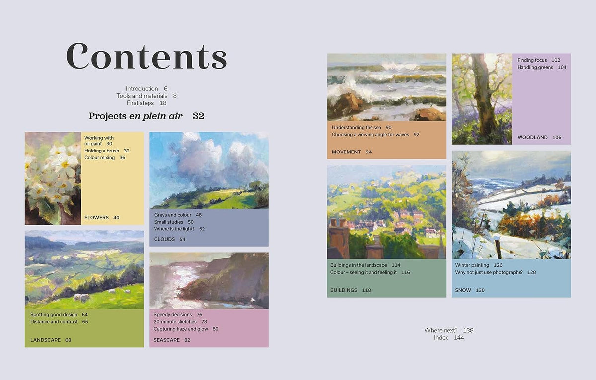 Beginners Guide to Plein Air Oil Painting Book