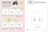 Draw Manga Faces and Heads and Hairstyles Book.