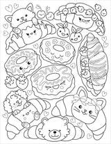 Café Cuties Colouring Book