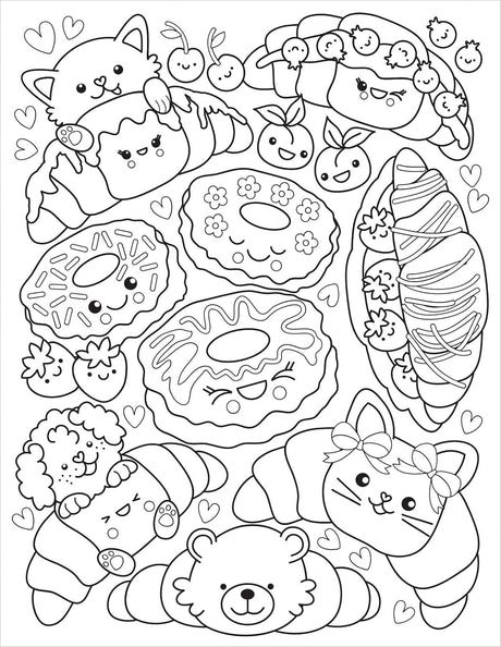 Café Cuties Colouring Book