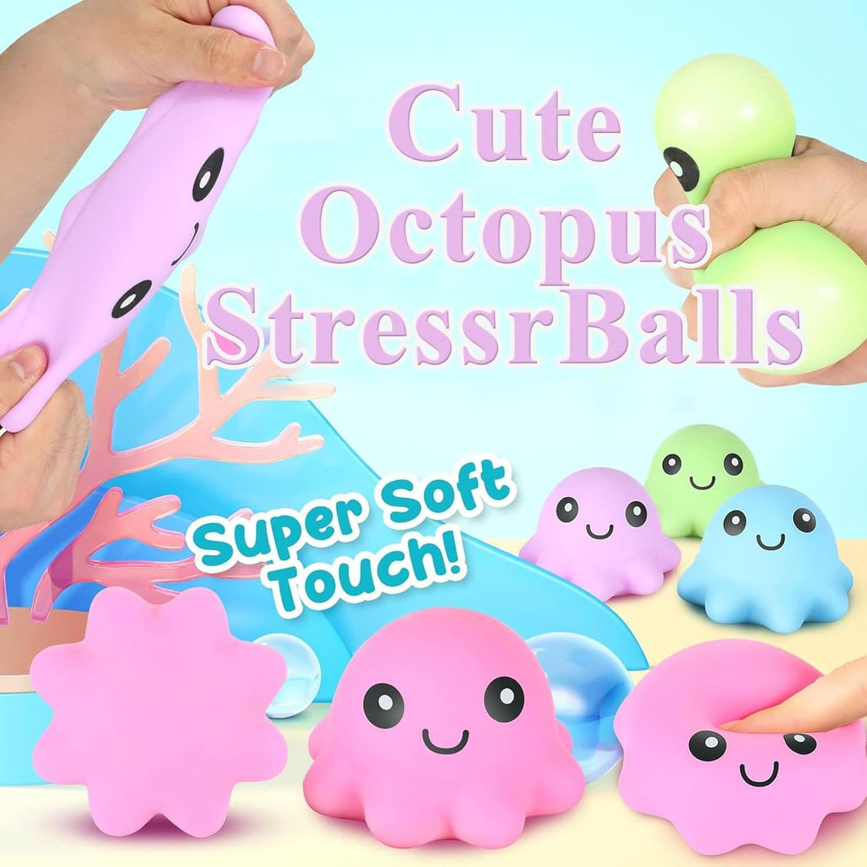 Squeeze Ball Octopus (Assortment)
