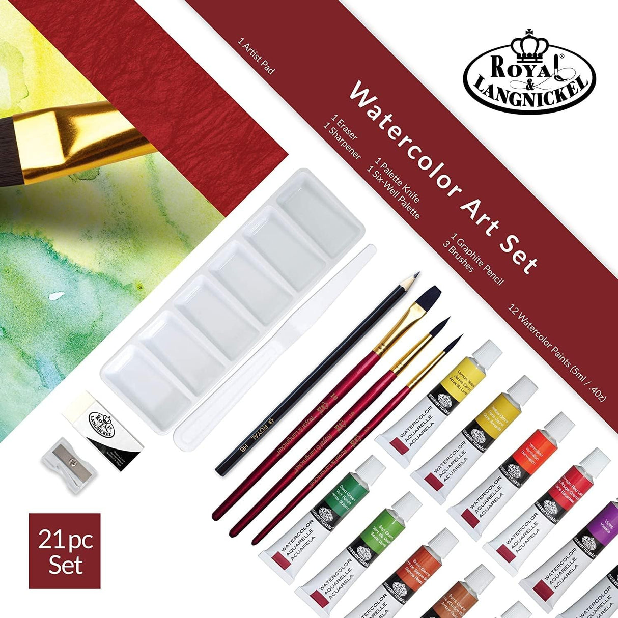 Royal & Langnickel Essentials 21 Watercolour Art Set