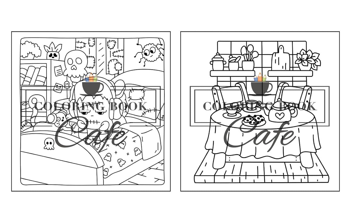 Cozy Corners Colouring Book