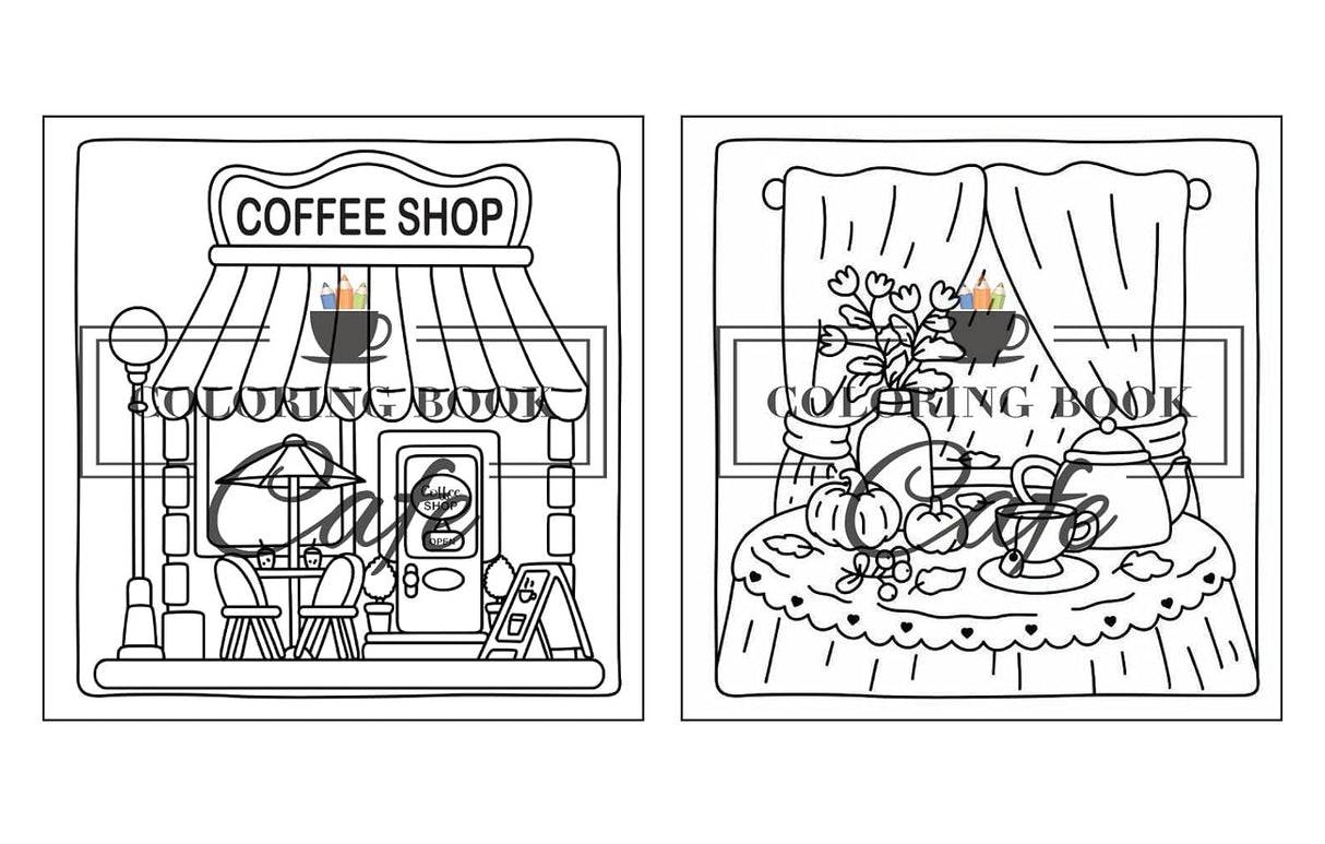 Cozy Corners Colouring Book