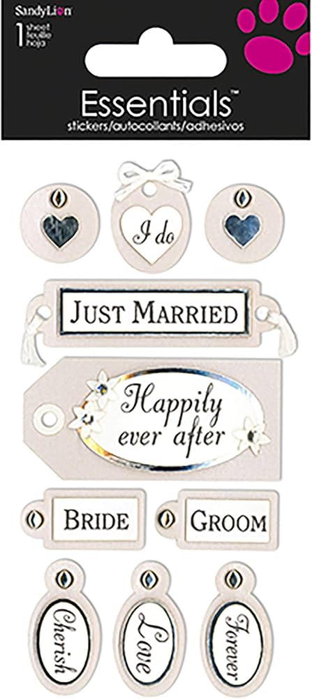 Essentials Sticker Sheet - Wedding Tags