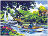 Paint By Numbers Adult Large - Boating On The River