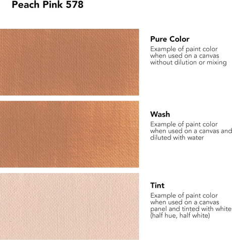 Daler Rowney System3 Peach Pink 500ml Acrylic Paint