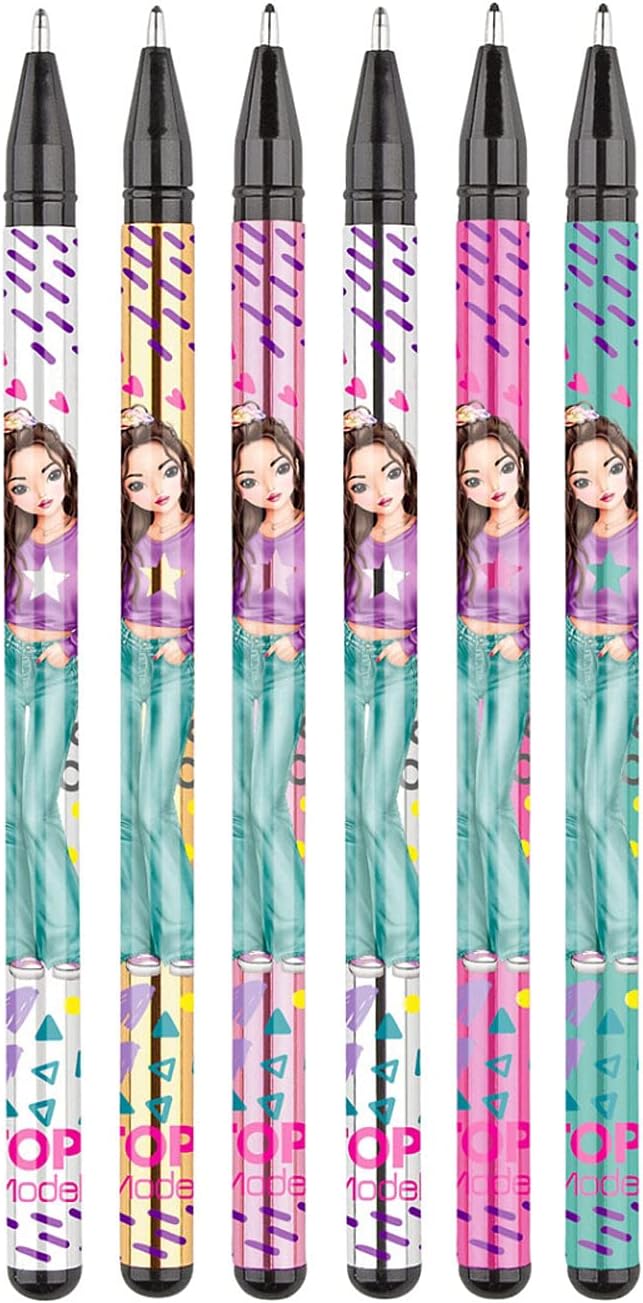 TOPModel Fashion Doodle Book With Gel Pens