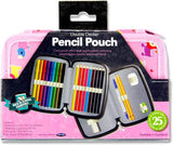 Student Solution Filled Double Decker Twin Zip Pencil Pouch - Animals