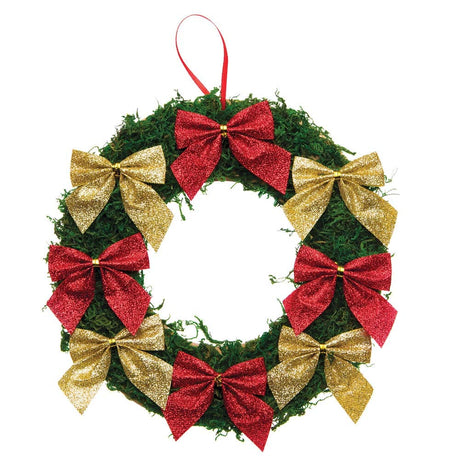 Red & Gold Glitter Bows